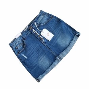 Gogo Jeans USA Size 11 Button Fly Jeans Skirt.